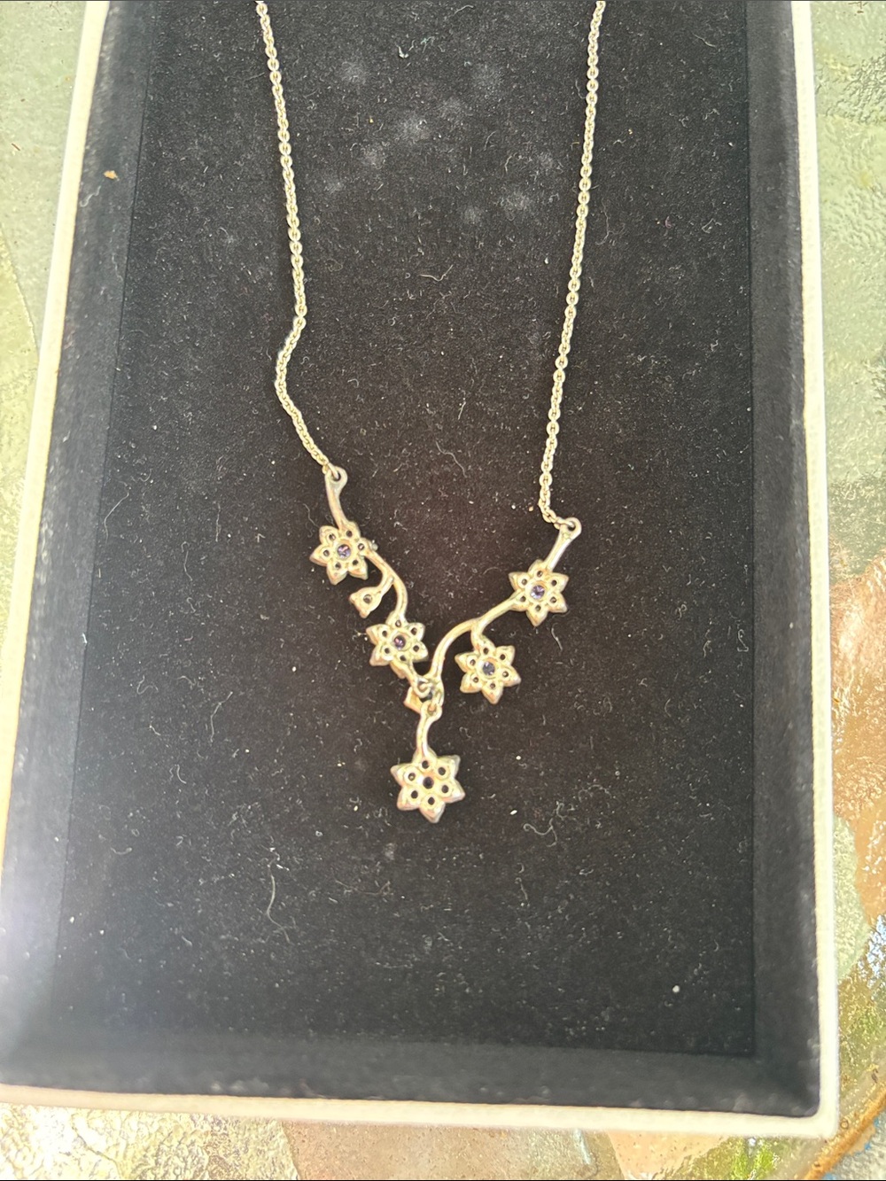 Pandora Forget-Me-Not Necklace - Picture 3 of 7